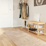 vidaXL Coureur de Tapis MARSA Beige 80 x 350 cm Polyester et PVC