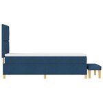 vidaXL Lit à ressorts avec matelas Bleu 80 x 200 cm tissu