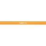 Stylo bille ORANGE Pointe Fine 0 7mm Encre Bleue x 20 BIC