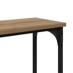 vidaXL TableConsole Chêne artisanal 145 x 22 5 x 75 cm