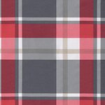 vidaXL Coussin rond motif à carreaux rouge Ø 100 x11 cm tissu oxford