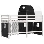 vidaXL Lit mezzanine enfants avec tunnel sans matelas 90x200 cm