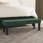 vidaXL Banc Vert foncé 100x30x30 cm Velours