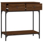 vidaXL Table console chêne marron 75x34 5x75 cm bois d'ingénierie