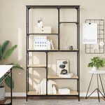 vidaXL Bibliothèque chêne sonoma 99x35 5x176 cm bois ingénierie acier