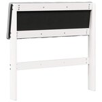 vidaXL Tête de lit capitonnée Gris clair 75 cm Pin massif