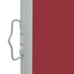 vidaXL Auvent latéral rétractable de patio 140 x 300 cm Rouge