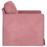 vidaXL Canapé Rose 78 x 78 x 80 cm Velours