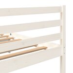 vidaXL Cadre de lit sans matelas blanc bois massif 160x200 cm