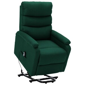 vidaXL Fauteuil Vert foncé Tissu