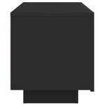 vidaXL Meuble TV Noir 100x35x40 cm Aggloméré