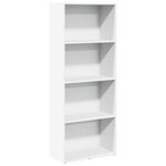 vidaXL Bibliothèque blanc 60x30x152 cm bois d'ingénierie