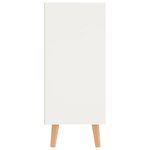 vidaXL Buffet blanc et chêne sonoma 90x30x72 cm bois d'ingénierie