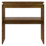 vidaXL Table console Chêne marron 80x30x80 cm Bois d'ingénierie