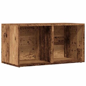 vidaXL Boîtes de rangement LP vieux bois 69 5x34x36 cm bois ingénierie
