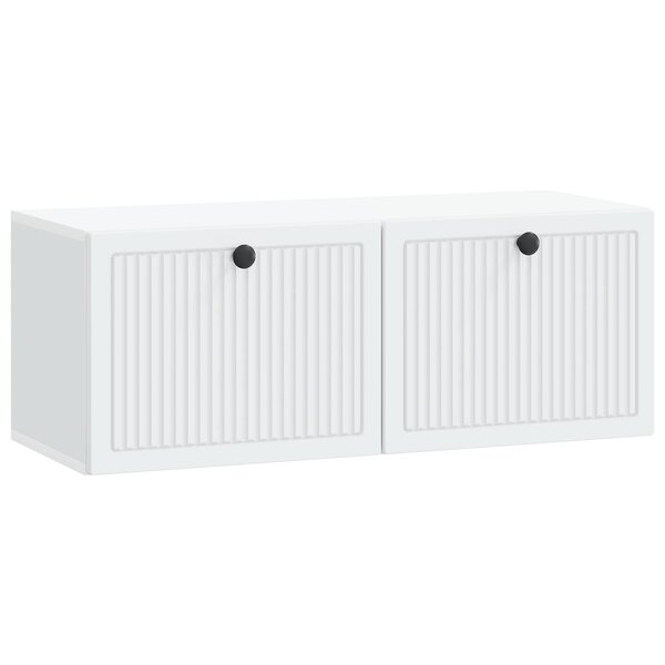 vidaXL Meuble TV mural Blanc 78 5 x 31 x 30 cm Bois d'ingénierie