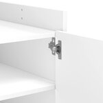 vidaXL Table basse blanc 100x50x50 cm bois d'ingénierie