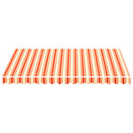 vidaXL Tissu de remplacement pour auvent Jaune et orange 3x2 5 m