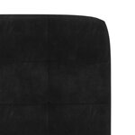 vidaXL Chaises à manger lot de 2 Noir Velours