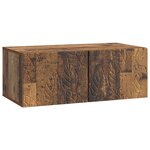 vidaXL Meuble TV mural 78 5 x 41 x 30 cm Bois ancien Bois d'ingénierie