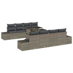 vidaXL Ensemble de canapé de jardin Manuel 7 Pièces Gris 100 x 55 x 73 cm