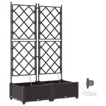 vidaXL Pots de jardin Marron 80 x 40 x 126 cm Acier