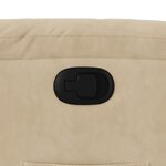 vidaXL Fauteuil inclinable crème tissu microfibre