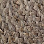 vidaXL Tapis fait à la main Jute Rond 150 cm Gris