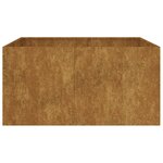 vidaXL Jardinière 80x80x40 cm acier corten