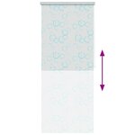 vidaXL Store roulant de douche 80x240 cm Bulle