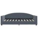 vidaXL Lit de repos gris foncé 90x190 cm velours