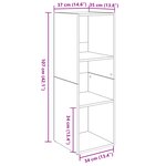 vidaXL Meuble TV 3 Pièces Vieux bois Bois stratifié