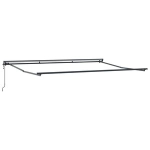 vidaXL Cadre de store rétractable électrique Anthracite 4 x 2 m Acier