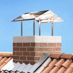 vidaXL Hotte de cheminée Argent 60 x 60 x 38 cm Acier inoxydable