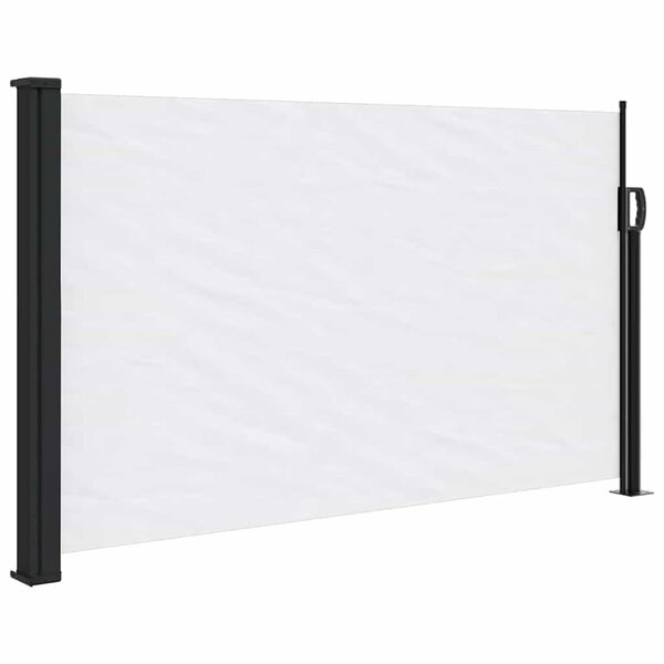 vidaXL Auvent latéral rétractable blanc 117x300 cm