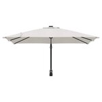 vidaXL Parasol de jardin Beige  Noir 248.5 x 247.5 x 160 cm