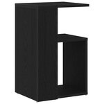 vidaXL Table d'appoint Chêne noir 36 x 30 x 56 cm Bois d'ingénierie