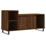 vidaXL Meuble TV Chêne marron 100x35x55 cm Bois d'ingénierie