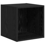 vidaXL Ensemble meuble TV 4 Pièces Chêne noir 37 x 37 x 142.5 cm