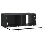 vidaXL Meuble TV mural Noir 78 5 x 41 x 30 cm Bois d'ingénierie