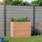 vidaXL Jardinière surélevée Marron 100 x 50 x 91 cm WPC et Aluminium