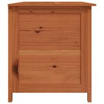 vidaXL Boîte à coussins d'extérieur Marron 150x50x56 cm Sapin massif