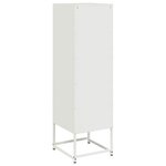 vidaXL Buffet haut blanc 36x39x123 cm acier