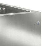 vidaXL Jardinière d'Angle Argent 60 x 60 x 50 cm Acier galvanisé