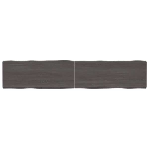 vidaXL Dessus de table bois massif traité bordure assortie