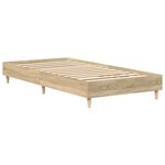 vidaXL Cadre de lit sans matelas chêne sonoma 75x190 cm