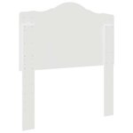 vidaXL Tête de lit avec tête de lit Blanc 90 cm Bois d'ingénierie