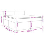 vidaXL Sommier à lattes de lit et matelas Gris clair 180x200cm Velours