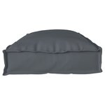 vidaXL Set de coussins de palette 2 Pièces Anthracite 100 x 40 x 8 cm
