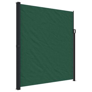 vidaXL Auvent latéral rétractable vert foncé 220x600 cm